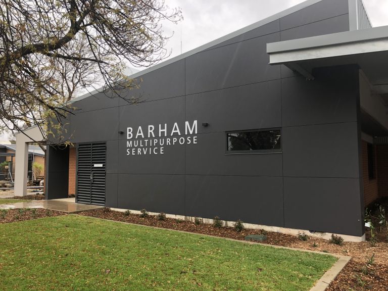 Main entry to the Barham Multipurpose Service