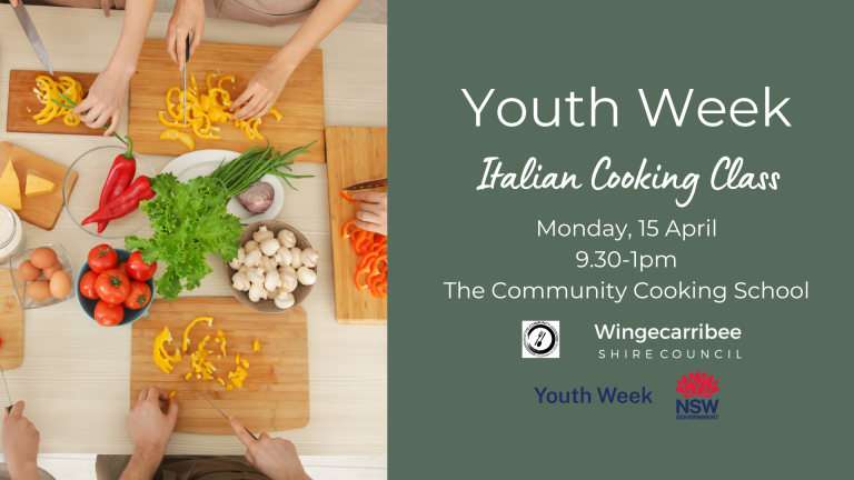 Event image for Italian Cooking Class at The Community Cooking School. 