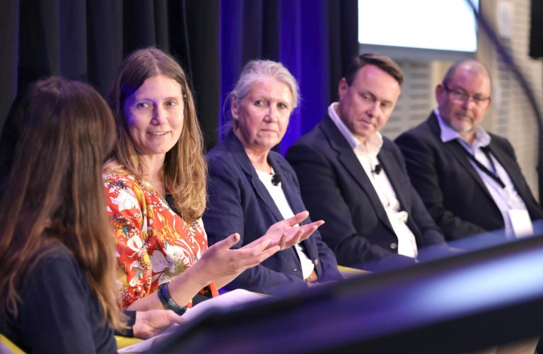 A panel of speakers at a SmartNSW Masterclass event.