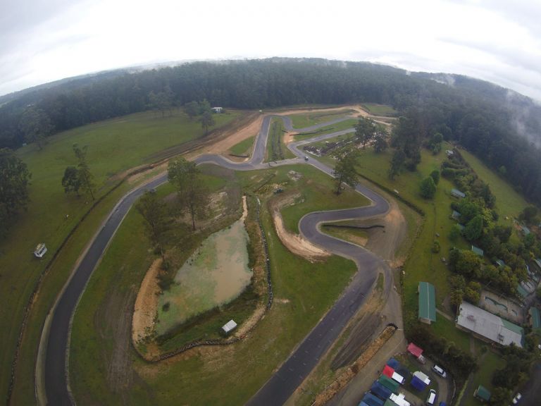 Aerial view showing main circuit and Rallycross circuit