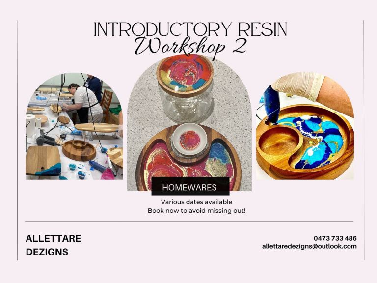 Resin Homewares Workshop