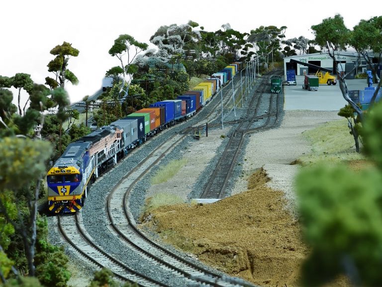 Model train display