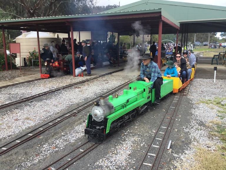 Image of visitors enjoying themselves at Tamworth Miniature Trains