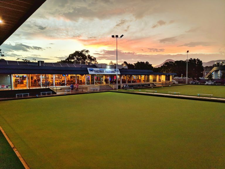 The view over the greens at Figtree Sports