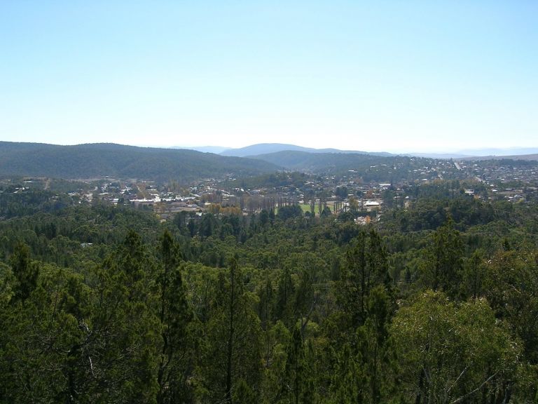 Cooma from Mt Gladstone
