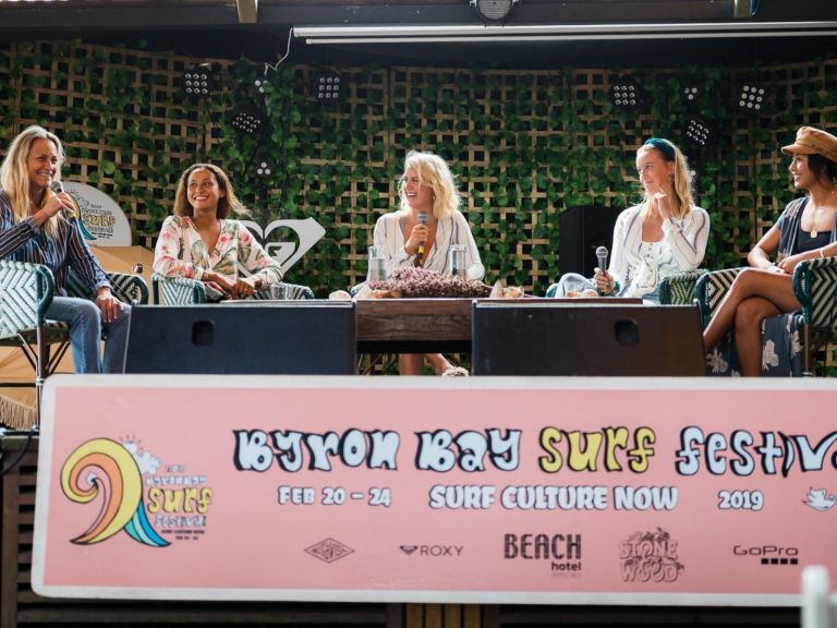 Our women surf panel discussion at the 2019 Byron Bay Surf Festival