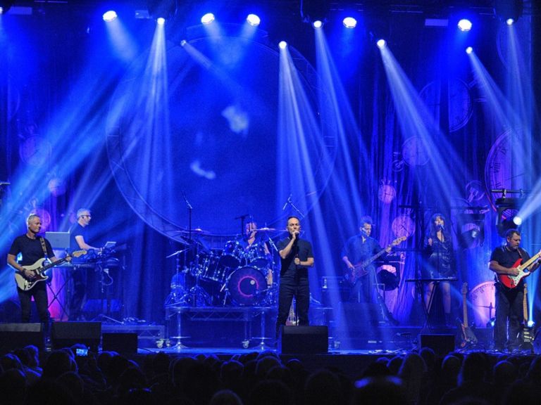 Tribute band performing Pink Floyd on stage