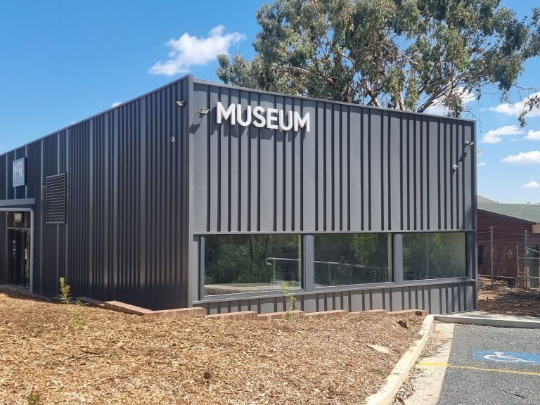 Outside of the Museum of the Riverina