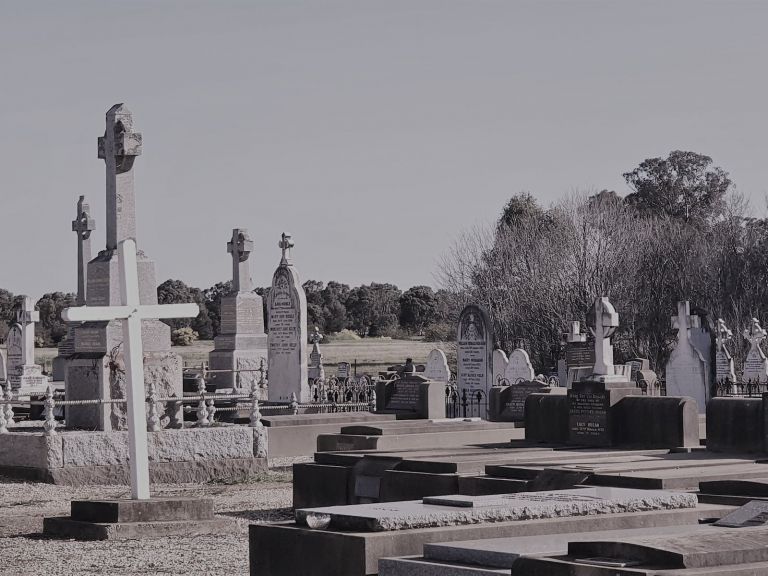 Grave sites within the Corowa Catholic Cemetery