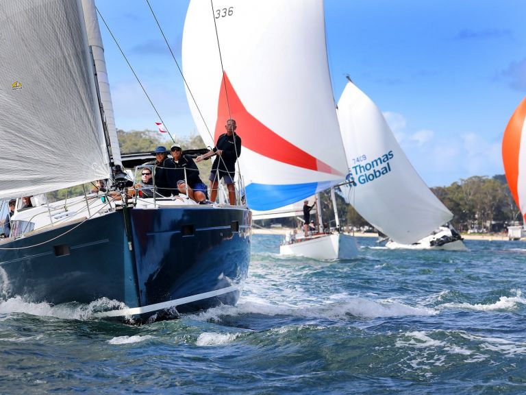 Yacht racing at Sail Port Stephens
