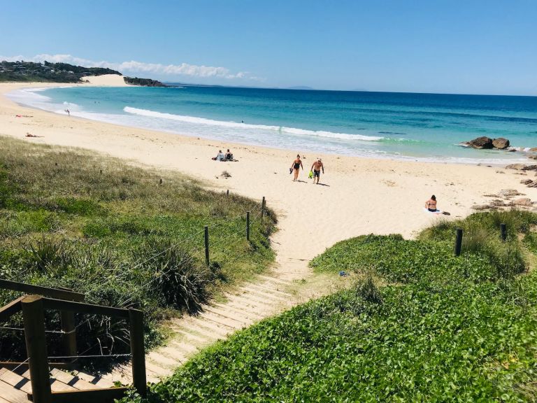 One Mile Beach at Forster