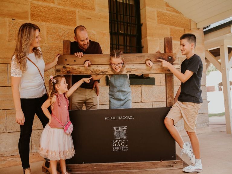 Family at Old Dubbo Gaol
