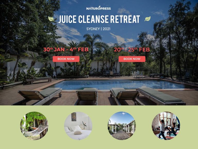 Juice fasting retreat in Sydney - detoxification, cleansing and yoga