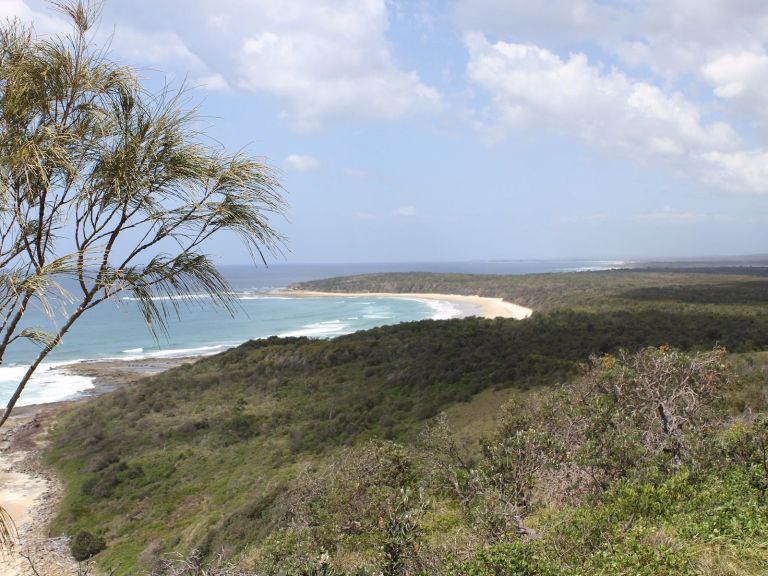 Overview of Shelley Beach from Durrungan lookout.