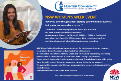 NSW Women's Week Regional Business Women's Event