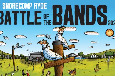 ShoreComp battle of the Bands poster. 