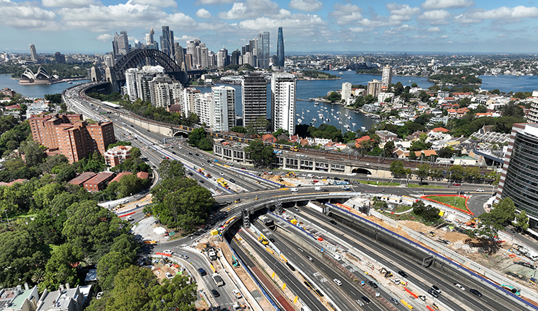 Sydney Harbour Bridge road network