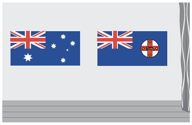 When displayed against a wall