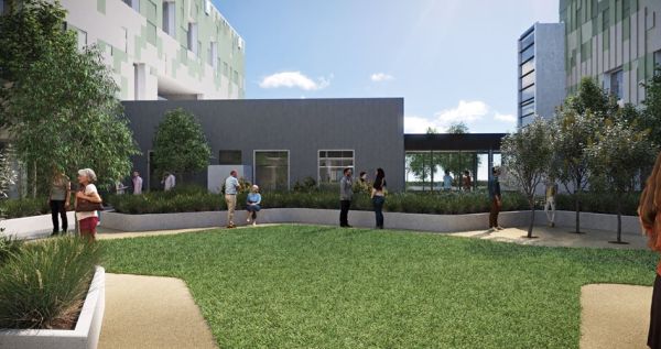 Griffith Base Hospital Redevelopment Courtyard Hero Banner