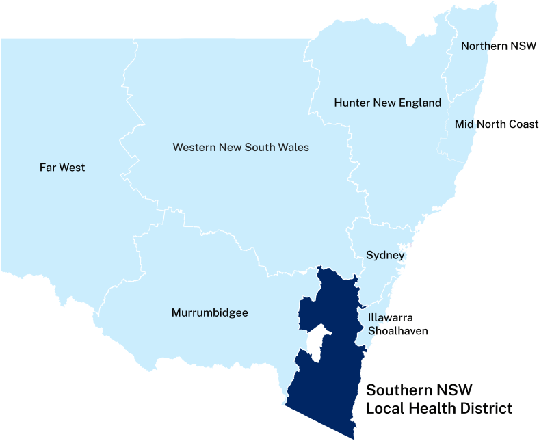 Southern NSW LHD Map 