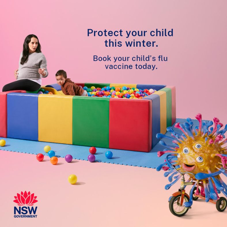 Image of mother and child in ball pit