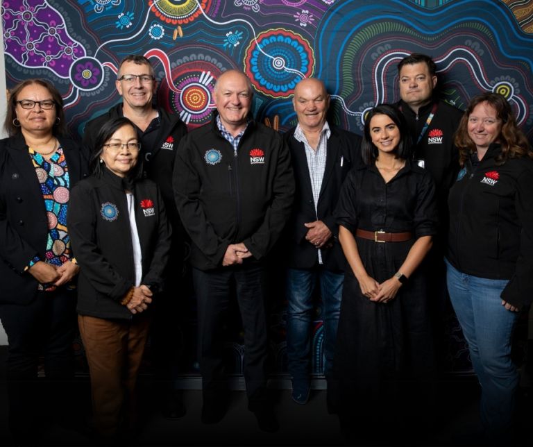 A professional groudp shot of some of the Aboriginal Affairs staff 